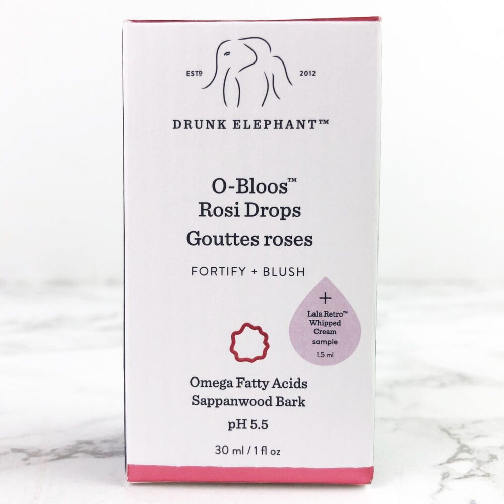 NIB Drunk Elephant O-Bloos Rosi Drops Blush Serum - Picture 5 of 9